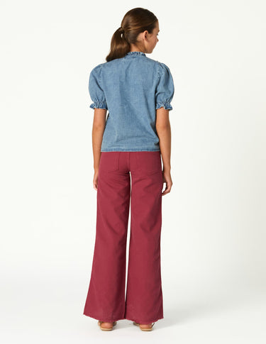 INDIAN RED POCKET TROUSERS