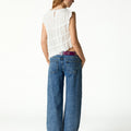 DENIM BLUE MOTHER-OF-PEARL BUTTONS