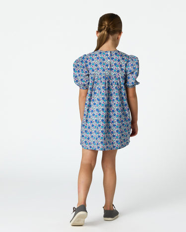 DITSY PRINT DRESS BLUE