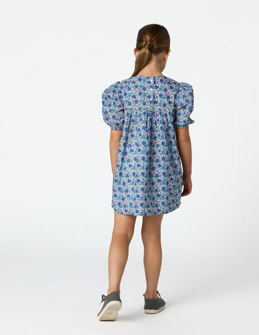 DITSY PRINT DRESS BLUE