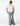 Light gray denim wide leg pants