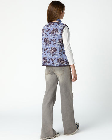 VINTAGE ANILINE BLUE PRINT VEST