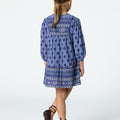 DRESS PRINT BUTI BLUE