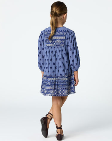 DRESS PRINT BUTI BLUE