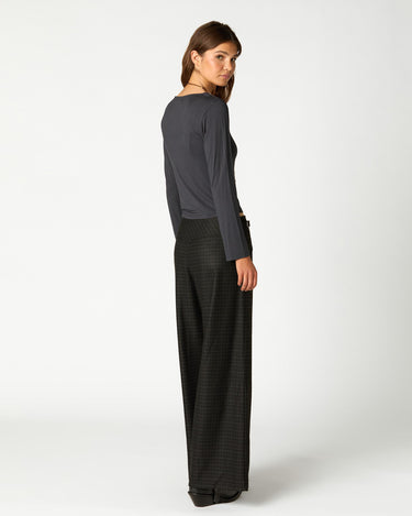 PANTALON CUADRO TRABILLA NEGRO
