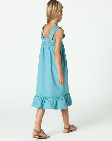 STRAPPY SMOCKED DRESS
