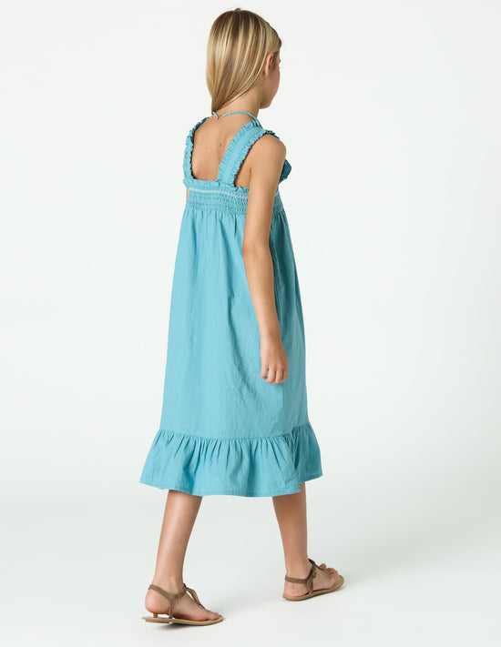 STRAPPY SMOCKED DRESS