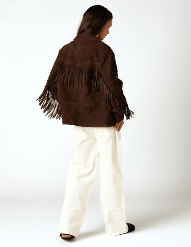 SUEDE FRINGED JACKET