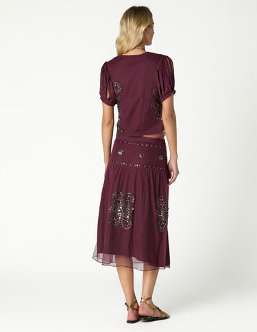 BITTERSUIT EMBROIDERED TULLE SHIRT