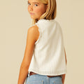 WHITE WRAP SHIRT