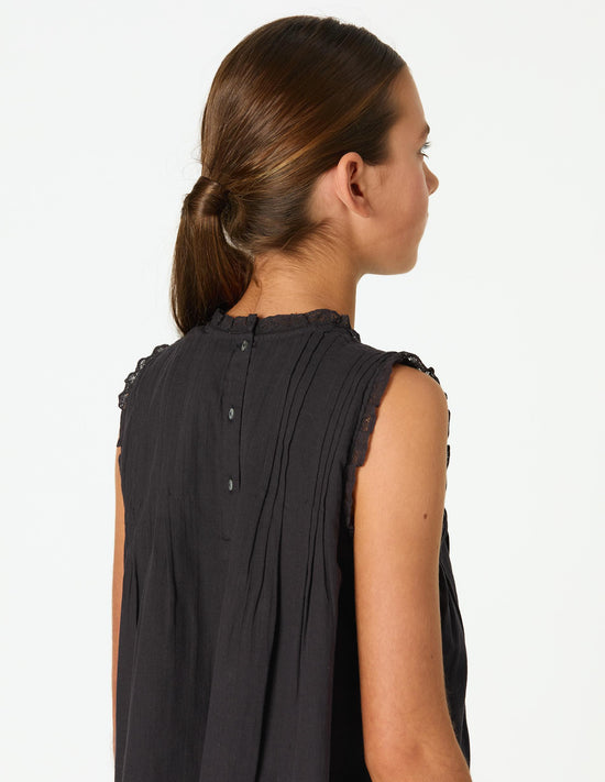 ANTHRACITE DRAWSTRING TOP