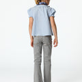 GRAY FLARE JEANS