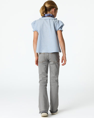 GRAY FLARE JEANS