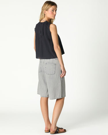 ANTHRACITE DUNGAREE TOP