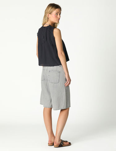 ANTHRACITE DUNGAREE TOP