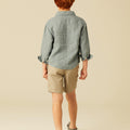 WALNUT STRIPED GREY SHORTS
