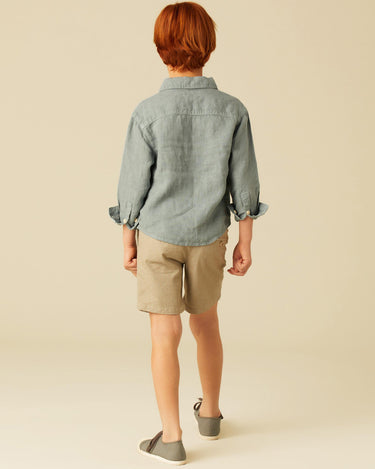 WALNUT STRIPED GREY SHORTS