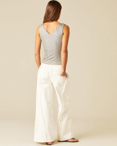 PANTALÓN DOBLE CINTURILLA BLANCO