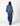 RUFFLE SHIRT DARTS NIGHT GARDEN BLUE
