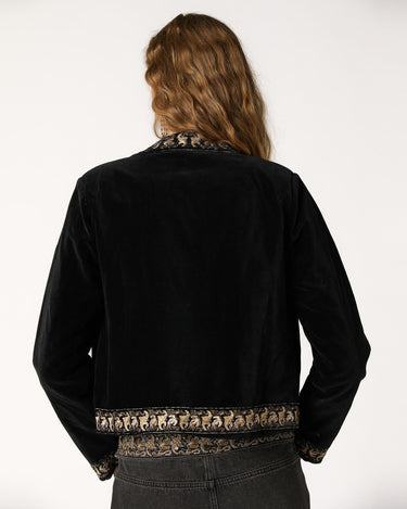 EMBROIDERED VELVET JACKET