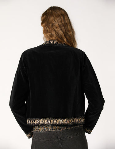 EMBROIDERED VELVET JACKET
