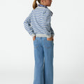 CRISS-CROSS POCKET PANTS BLUE