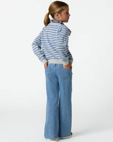 CRISS-CROSS POCKET PANTS BLUE