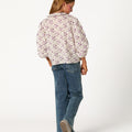 CAMISA BRIGHT FLOWERS PLUM