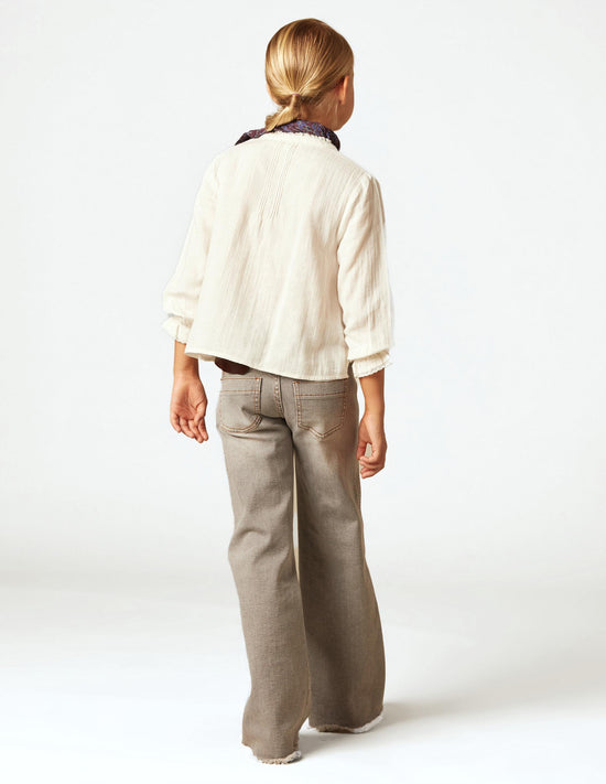 RAW DRAWSTRING SHIRT