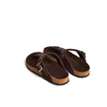 RHOMBUS STUD SANDAL BROWN