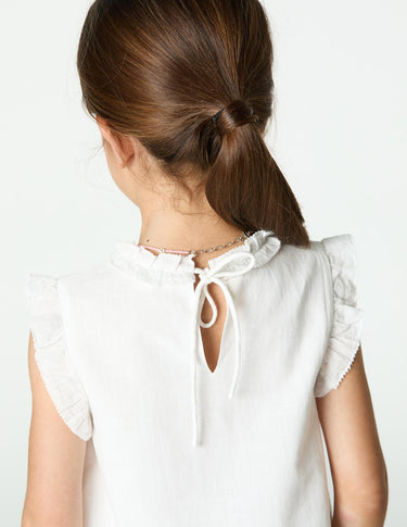 EMBROIDERED FLOWER SHIRT