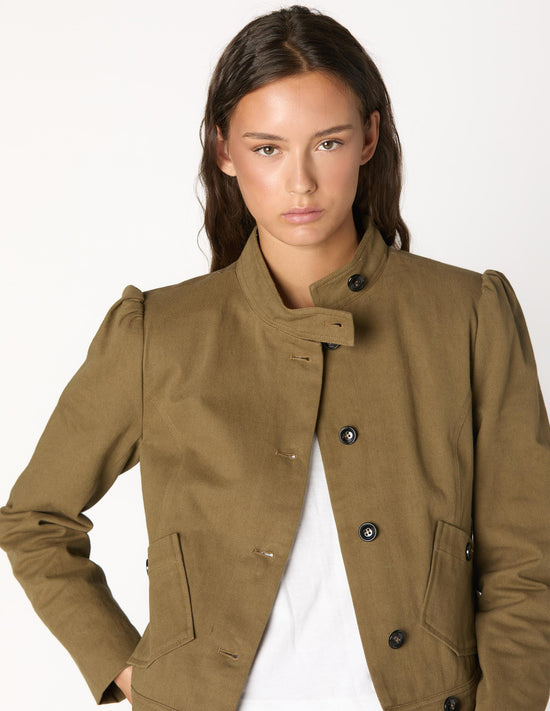 BLAZER BOLSILLOS BOTÓN KHAKI