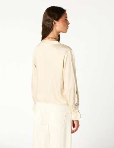SILVER EMBROIDERY SHIRT