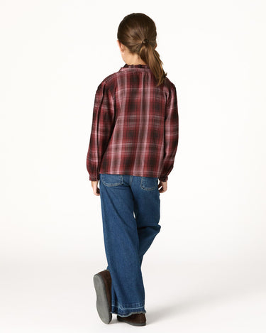BLACKBERRY CHECK EMBROIDERED SHIRT