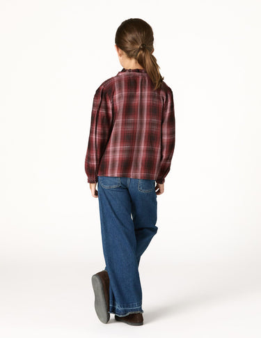 BLACKBERRY CHECK EMBROIDERED SHIRT