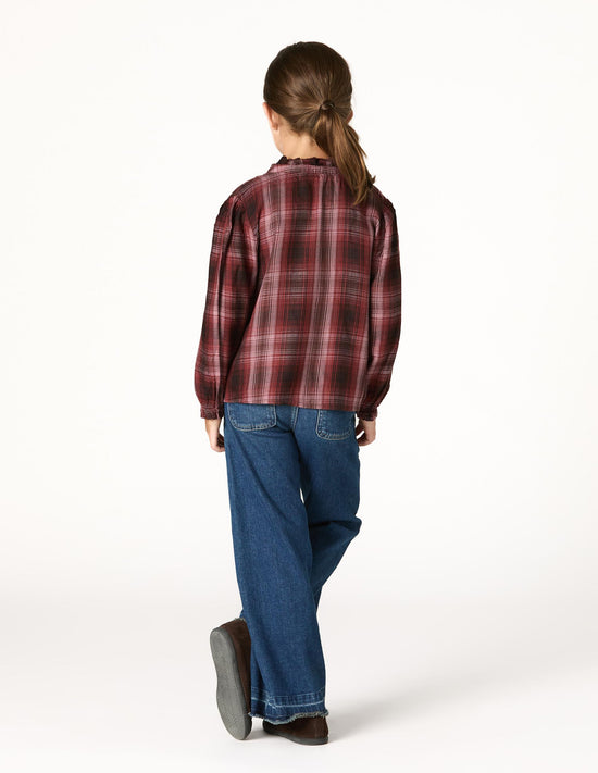 BLACKBERRY CHECK EMBROIDERED SHIRT