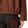 CHAQUETA DOBLE HEBILLA MARRÓN