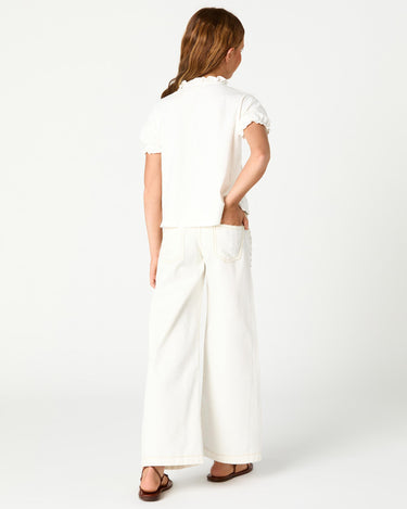 WHITE JEANS MINI STUDS