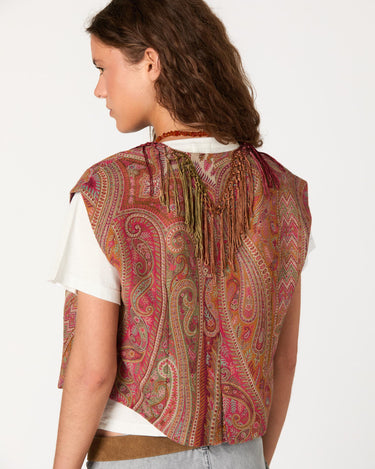 PAISLEY TASSEL VEST