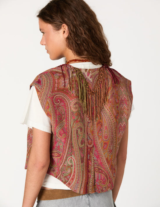 PAISLEY TASSEL VEST