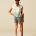 SHORT BOTONES GRIS