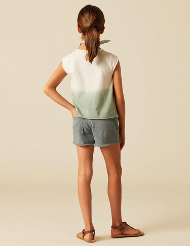 SHORT BOTONES GRIS