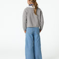 IRON GREY KNITTED CARDIGAN WITH BUTTONS