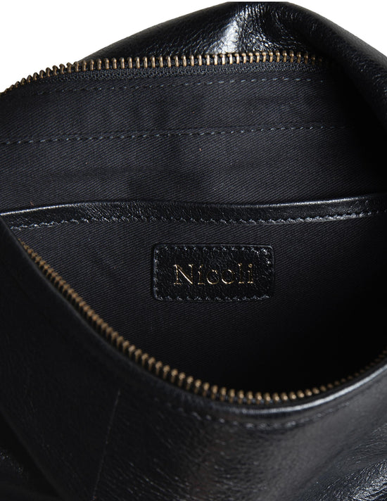 BLACK FLAP BAG