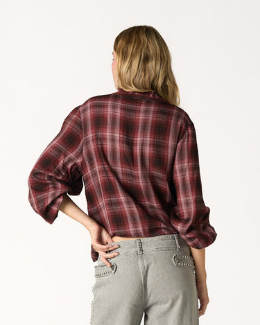 BLACKBERRY CHECK EMBROIDERED SHIRT