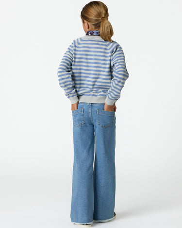 STRIPED JERSEY ANILINE BLUE