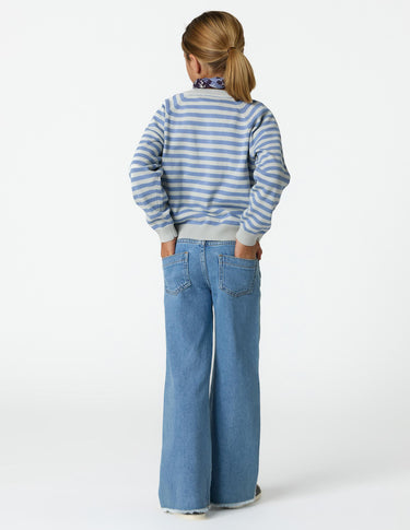 STRIPED JERSEY ANILINE BLUE