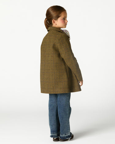 ABRIGO CUELLO PICO CUADRO GREEN