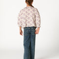 CAMISA BRIGHT FLOWERS PLUM