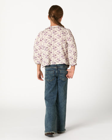 CAMISA BRIGHT FLOWERS PLUM